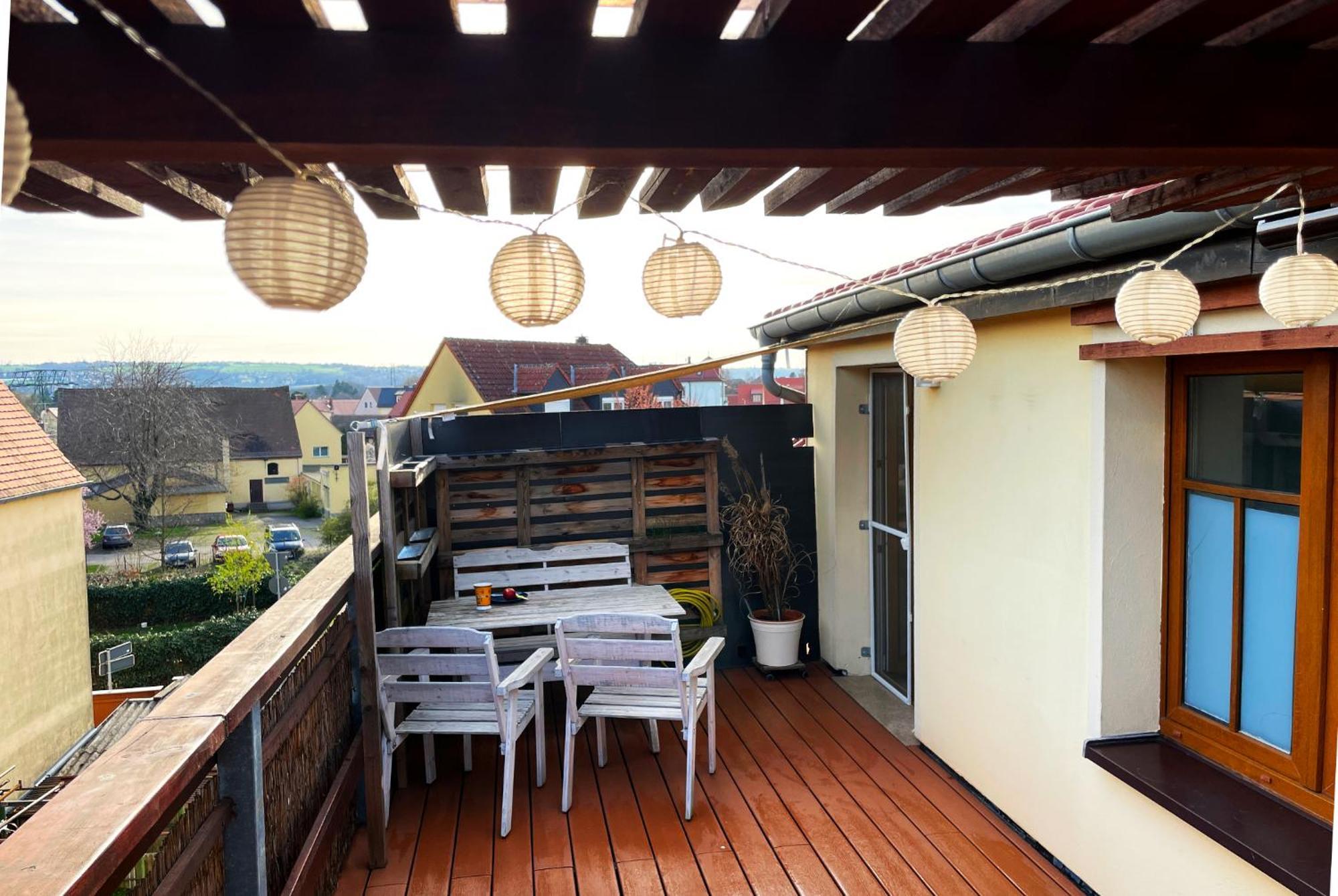 Bambus, Jungle, Dachterrasse & Bequem Bis Zentrum Radebeul Exterior photo
